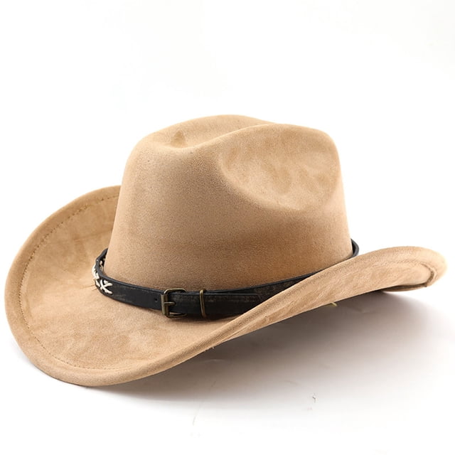 Western Frontier Cowboy Hat Curved Brim for Outdoor Adventure Travel Riding and Country Style Craftsmanship