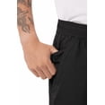 thumbnail image 4 of Pantalones holgados ligeros Chef Works Black XS para hombre, 4 of 5