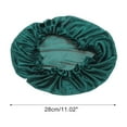 thumbnail image 2 of Unique Bargains 2 Pc Women Flowered Shower Cap for Bathroom Hotel Black Satin, Milk Silk, 2 of 6