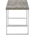 thumbnail image 5 of Monarch Specialties I 7662 48 in. Metal Computer Desk, Grey Concrete-Look - Silver, 5 of 9