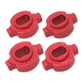 thumbnail image 3 of Baohd Pack Premium de 4 Adaptateurs de Conversion de Couplage pour le Remplacement de Voiture Zero-Z 1/28 RC dia Interne Rouge 2x3mm 1Set, 3 of 4