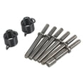 thumbnail image 1 of Generic 8-Piece Air Hammer Rivet Bit Kit with 2 Hollow Hammers, 4 Semi-Hollow Hammers, and 2 Springs - Durable 40Cr Steel Tools in Dark Grey, Compact Size 13*7*5.5cm, 1 of 6