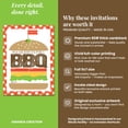 thumbnail image 4 of Hamburger Backyard BBQ Birthday Invitations for Kids, 20 Fill-In Cards with Envelopes, 5x7 Children's Birthday Party Invitations, Birthday Party Supplies, Made in USA by Amanda Creation, 4 of 9