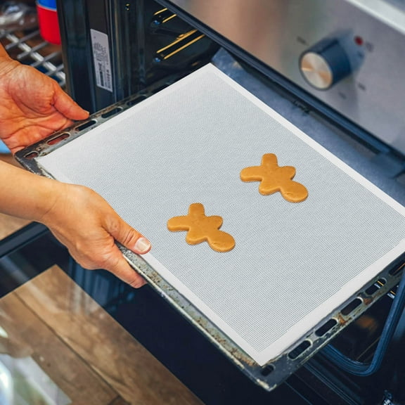 FOMIYES Reusable Baking Sheet 1Pack Nonstick Fiberglass 40X30X0.5in White For Baking And Cooking