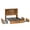 Fire Burned Wood, variant on ModFusion Queen Size Oak Wood Grain Sliding Barn Door Backrest with Power Outlets & RGB Lights, Rolling Drawers, White