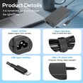 thumbnail image 3 of 65W USB C Laptop Charger for Lenovo,Hp,Dell, Acer, Asus, Samsung, Universal USB C Laptop Charger for Hp Chromebook X360/Spectre X360 Type C Power Supply Cord, 3 of 10