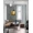 Silver, variant on Gorgeous Home Linen (#32) Hotel Quality Silver Top Grommet Faux Silk Silver Grey Thermal Foam Lined Heavy Thick Window Curtain 108" Length (1-Piece)