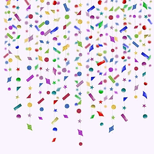 Kit de guirnaldas con confeti para decoración de fiestas, Cheerland Rainbow