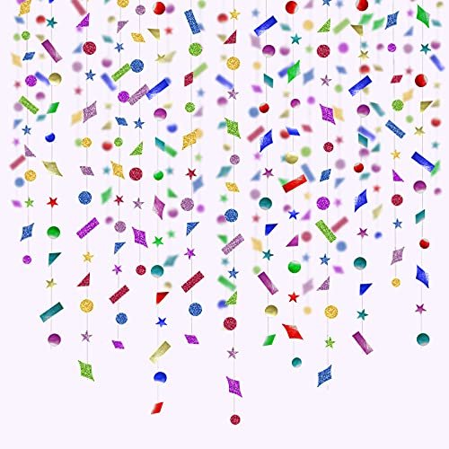 Kit de guirnaldas con confeti para decoración de fiestas, Cheerland Rainbow
