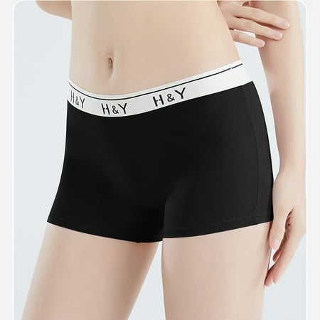 New & Trending  Plus Size Leggings  2-in-1 P Ure Cotton Crotch  Non Rolled Flat Corner  Comfortable Underwear  For Women  Workout  Daily Wear  Plus Size Women s Clothing | Black M  Sopatenor