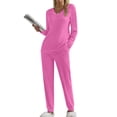thumbnail image 3 of Fantaslook Womens Pajamas Sets Long Sleeve Shirts and Jogger Pants With Pockets Two Piece Lounge Sets Fall Oufits, 3 of 8