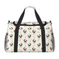 thumbnail image 1 of Balery Christmas Pug Dog Bolsa de Gimnasio para Mujeres, Bolsa de Viaje con Bolsillo Húmedo, Bolsa de Fin de Semana para Mujeres, Bolsa de Viaje Resistente al Agua, 1 of 7