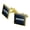 Gold, variant on Hacker Binary Code Geek Nerd Square Cufflink Set - Silver or Gold