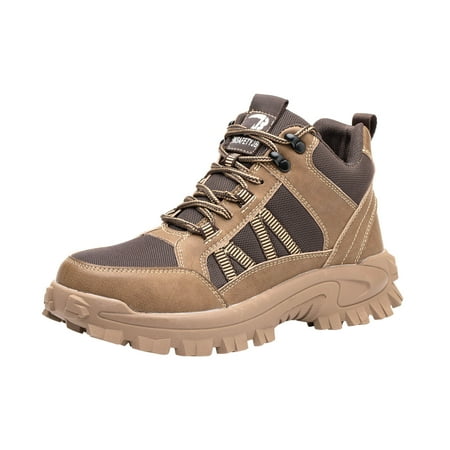 

Gzztg Mens Shoes Tooling Shoes Anti-Smashing and Anti-Piercing Fashion Mid-Cut Work Shoes Safety Shoes Sneakers for Men