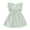 A-Green154, variant on Bobifish Little Girls Dresses Crew Neck Ruffle Cap Sleeve Back Cutout Crinkled A-Line Dresses Summer Cute Daily Wear Sundress