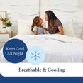 thumbnail image 3 of Cosy House Collection Luxury Down Alternative Comforter - Blend of Rayon Derived from Bamboo - Bedroom Essentials - All Season Use - Box Stitch Construction & Duvet Loops (Full/Queen, White), 3 of 5