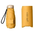 thumbnail image 4 of Protection Umbrella with Case Waterproof Collapsible Small Umbrella Yellow, 4 of 8