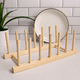 thumbnail image 5 of Escurridor de platos de cocina, organizador de vajilla, estante de secado de platos, soporte de exhibición de tazas de libros de madera, escurridor A, 5 of 8