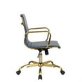 thumbnail image 3 of LeisureMod Harris Office Chair With Gold Frame, 3 of 4