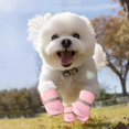thumbnail image 2 of 4Pcs Dog Shoes for Hot Pavement, Breathable Mesh Dog Boots with Anti-Slip Sole & Reflective Strap, Waterproof Paw Protectors for Pets Walking Running on Hot Pavement, 2 of 10