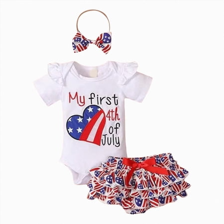 Duqingm Newborn Infant Baby Girl Clothes Romper Shorts Set Floral Summer Outfits Cute Baby Clothes Girl Babygirl Outfit White 6-9 Months