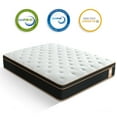 Bedstory 12" Pocket Spring Hybrid Mattress, King Size Gel Infused