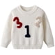thumbnail image 1 of Cowsor Baby Girl Boy Toddler Knit Sweater Cute Round Neck Long Sleeve Blouse Pullover Oversized Sweatshirt Warm Kids Tops, 1 of 6