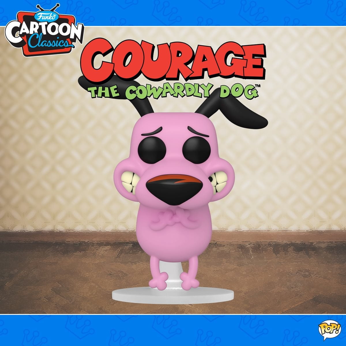 Funko Pop! Animation: Courage - Courage the Cowardly Dog Vinyl Figure