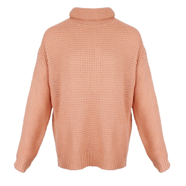 Suéter de mujer Básico con cuello alto Casual Cuello alto Manga larga Suave Sunnimix suéter de punto boho para mujer