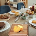 thumbnail image 4 of Cookies Tray for Oven Nonstick round Baking Pans for Oven Wood Coffee Tray Household Bread Tray Rectangular Tray Japanese Cake Plate Solid Wood Dessert Plate 20×20cm, 4 of 7