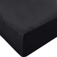 thumbnail image 1 of Sábana ajustable Utopia Bedding Twin, microfibra suave, color negro, 1 of 1