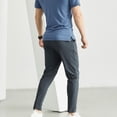 thumbnail image 5 of ZenCart Men Jogging Pants Drawstring Elastic Waist Slim Fit Training Trousers with Pockets Solid Color Sweat Absorption Exercise Running Sweatpants for Daily Wear And Outdoor Activities, 5 of 8