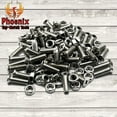 thumbnail image 7 of Phoenix Top-Notch Tools 25 Pc. M6 Flat Head Screws with M6 Hex Nuts, Heavy-Duty 304 Stainless Steel Machines screws, 20mm Thread Length, Fits Cable Clamps, TV Mounting, Wall Mounts, 7 of 7