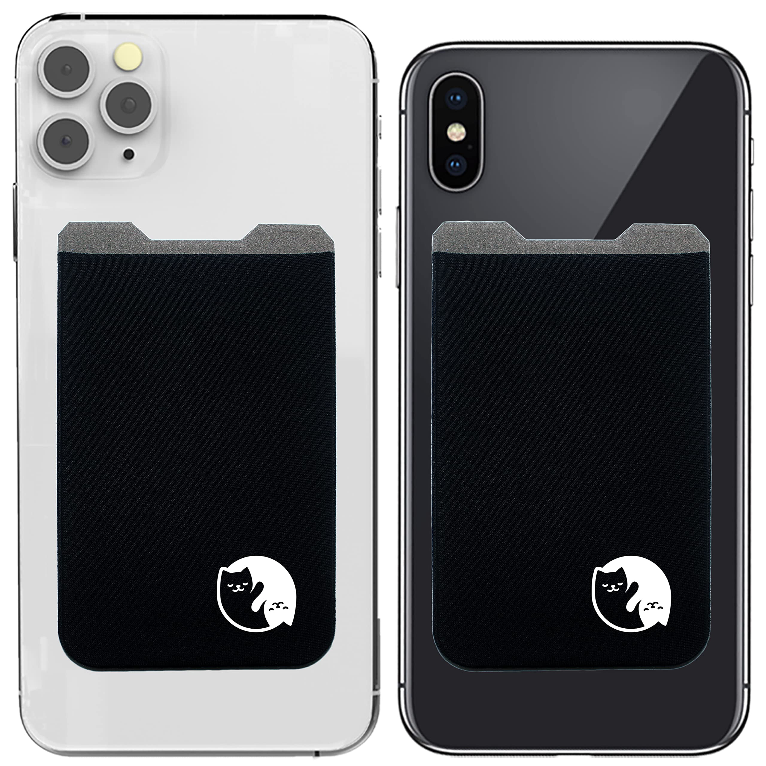 Phone Wallet Adhesive Card Holder Cell Phone Pouch Stick on Lycra Pocket by Gecko Carry