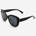 thumbnail image 2 of Bifocal Sunglasses for Women - Reader Sunglasses with Bifocals - Oversized Butterfly Cat Eye Reading Sun Glasses with Built In Readers - Barletta by VITENZI in Black 1.50, 2 of 10