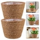 thumbnail image 4 of 2 cestas de mimbre para macetas, cestas de flores de paja tejidas, cestas rústicas para arreglos florales, 4 of 8