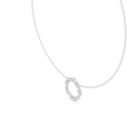 thumbnail image 2 of Zuwelria Certified Moissanite Circle Pendant | 1.70 TCW Stunning D/VVS1 Marquise Cut Diamond Pendant Necklace with Chain for Women | 18K White Gold over Silver, 2 of 7