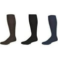 thumbnail image 2 of Classic Fine Ribbed Premium Over the Calf Combed Cotton Socks 3 pair pack, 2 of 2