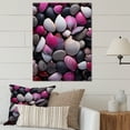 thumbnail image 2 of Designart "Pink Grey Pink White Shells Seashore composition" Animals Metal Wall Art, 2 of 5