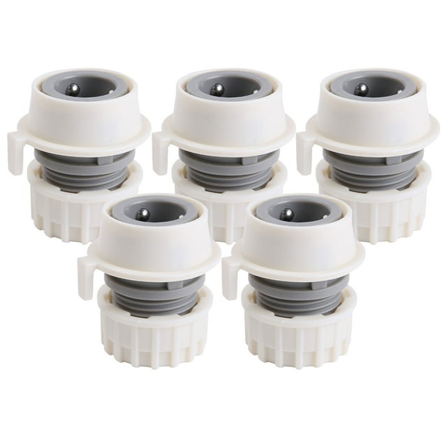 Minkissy 5Pcs Water Hose Quick Connect Fittings Plastic Hose Adapter for Washing Machine and Dishwasher