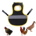 thumbnail image 3 of Delantal de silla de montar para gallinas y aves de corral, con banda ajustable, ropa de protección para pollos, pato cómodo reflectante para pollo, 3 of 5