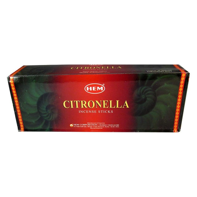 Varillas de incienso HEM Citronella, 120 unidades