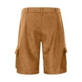 thumbnail image 3 of Tiijoy Big Boys Retro Cowboy Cargo Shorts Relaxed Fit Suede Leather Casual Shorts, 3 of 8