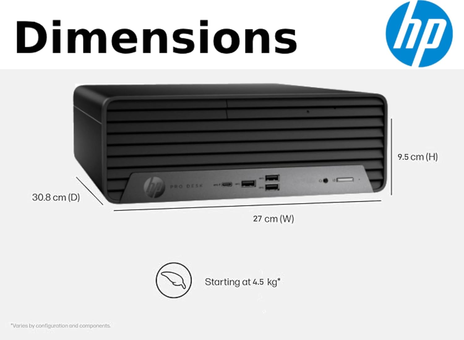 HP Pro 400 G9 SFF Business Desktop Computer, Intel CPU, 64GB RAM