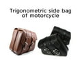 thumbnail image 2 of Maletas laterales de cuero PU para motocicleta - Par de bolsas negras prácticas (28x24x11 cm), 2 of 7