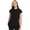 Black, variant on Scrub Top Women Round Neck Tuckable with 2 Zipper Pockets with Rounded Hem MC703, S, Navy