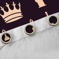thumbnail image 4 of Feelyou Princess Crown Black Out Curtains for Teens, Cartoon Chess Print Curtains Pack of 2 (42x63 Each), King and Queen Bedroom Curtains, Black Out Curtains Decor, 4 of 6