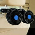 thumbnail image 2 of 12V Car Headrest Back Variable Speed Wind Air Fan For 360° Rotation Adjustable, 2 of 12