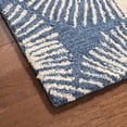 thumbnail image 5 of NICOLE MILLER NEW YORK Kendall Slinky Geo Handcrafted Area Rug, 100% Wool Rug, Navy Blue, 9'x12', 5 of 9