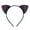 Black, variant on Xinwanna Girls Headband Glitter Sequins Non-slip Slim Flexible Heavy Duty Hairstyle Decoration Candy Color Cartoon Cat Ear Princess Hair Band Hair Accessories (Black)